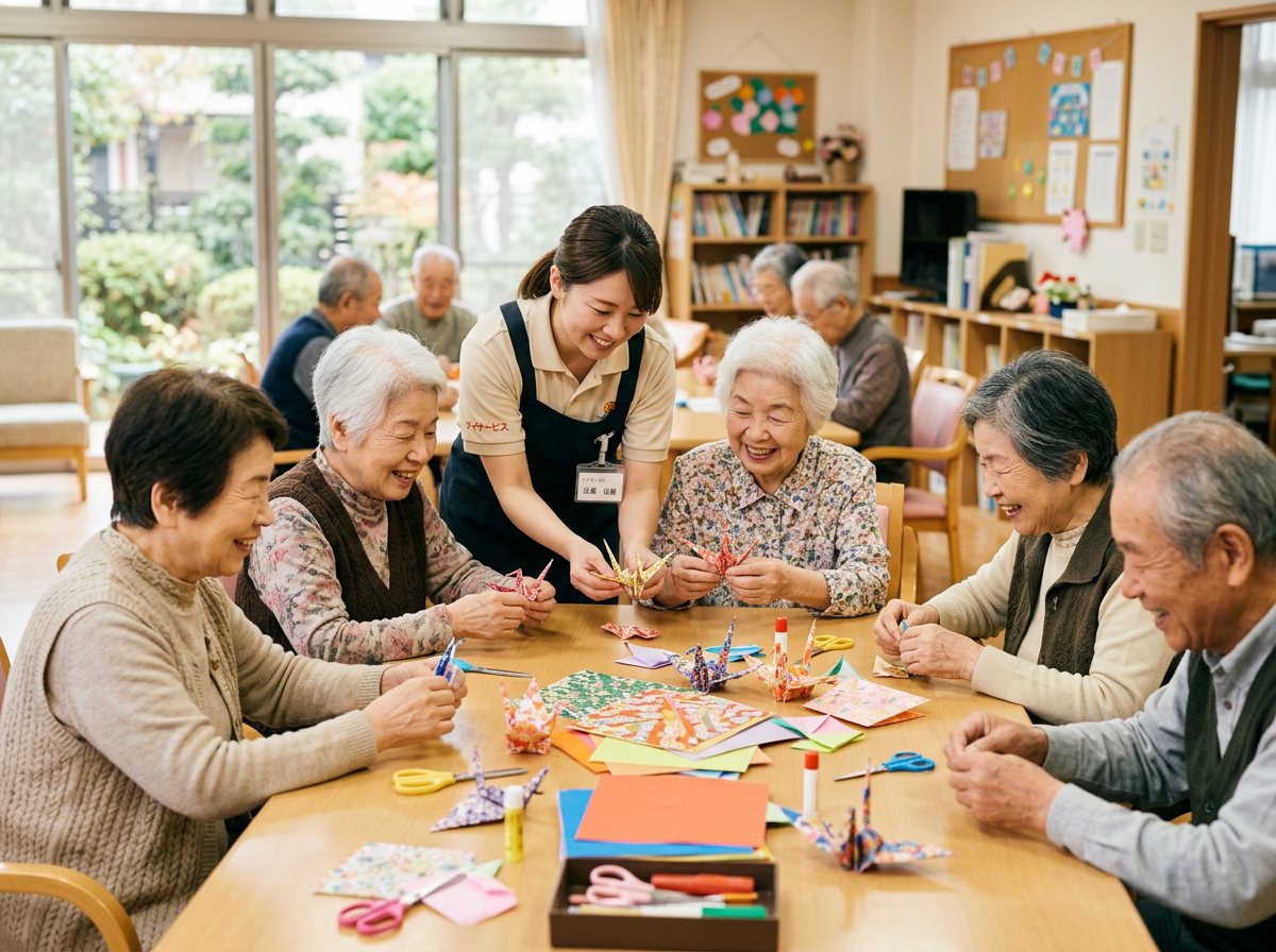 午後のレクリエーションの様子